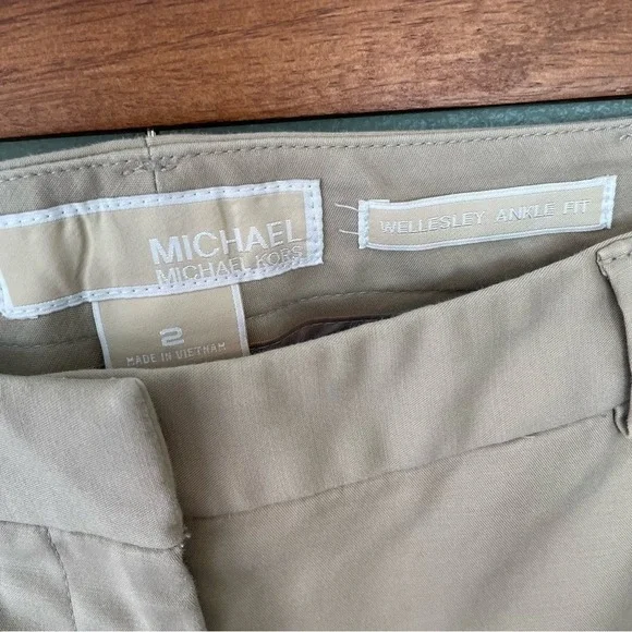 Michael‎ Michael Kors Tan Wellesley Ankle Fit Trousers Size 2 - Picture 4 of 10